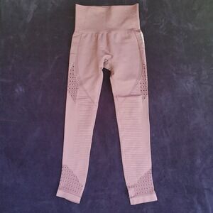 Gymshark Energy Seamless‎ Leggings Womens Size Small Pink Athleisure High Rise